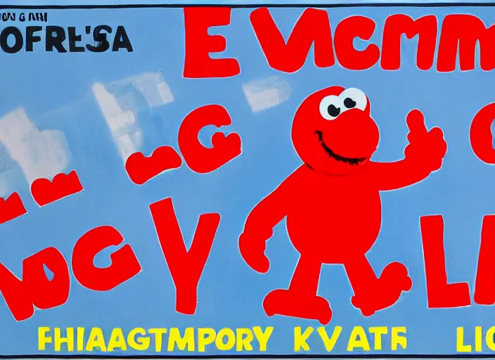 Image similar to elmo propaganda poster