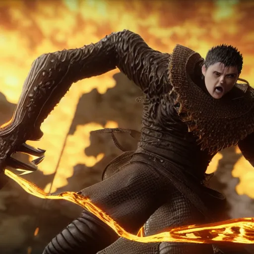 Prompt: guts from berserk, unreal engine