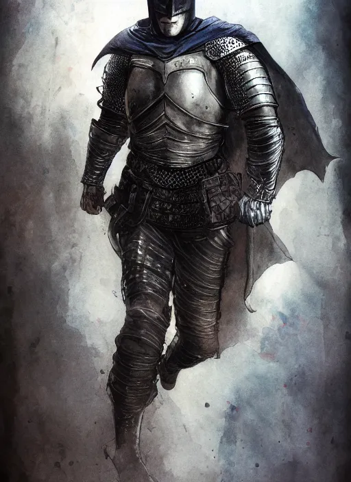 Prompt: portrait, medieval knight Batman, watercolor, dramatic lighting, cinematic, establishing shot, extremly high detail, foto realistic, cinematic lighting, pen and ink, intricate line drawings, by Yoshitaka Amano, Ruan Jia, Kentaro Miura, Artgerm, post processed, concept art, artstation, matte painting, style by eddie mendoza, raphael lacoste, alex ross