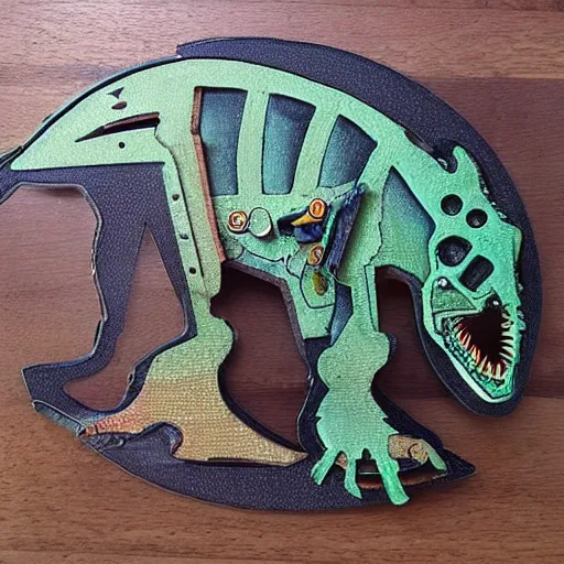 Image similar to “ mechanical dinosaur detailed ”