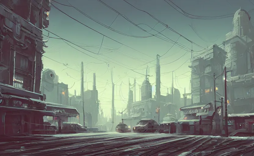 Image similar to videogame level background concept art of a white city in the style of Simon Stålenhag and H. R. Giger, detailed, trending on Artstation