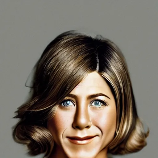 Prompt: portrait of a beautiful 20-year-old Jennifer Aniston 1920s hairstyle by Mario Testino, headshot, detailed, award winning, Sony a7R