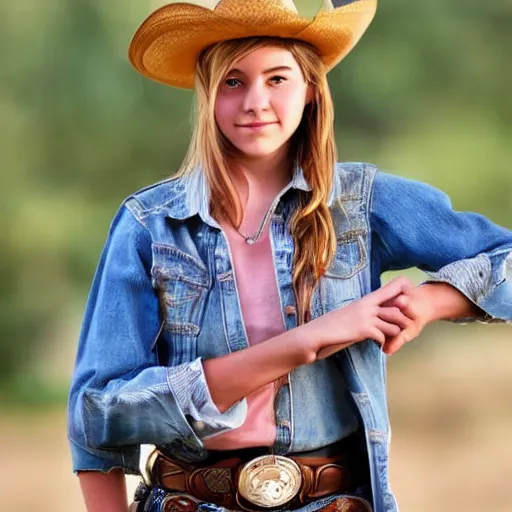 Image similar to teen cowgirl