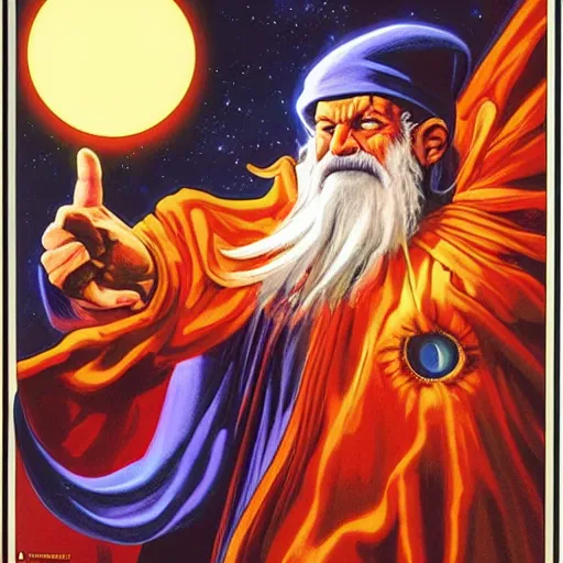 wizard staring into orb by greg hildebrandt. nintendo | Stable ...