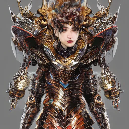 Prompt: portrait art of 8k vehicle with exquisite armor, detailed intricate ornate magical armor made of energy, organic, full of colour, cinematic lighting, battered, trending on artstation, 4k, hyperrealistic, focused, extreme details, unreal engine 5, cinematic, masterpiece, art by ayami kojima