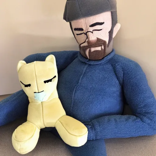 Prompt: walter white plush