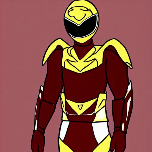 Image similar to line art concept of a new power ranger