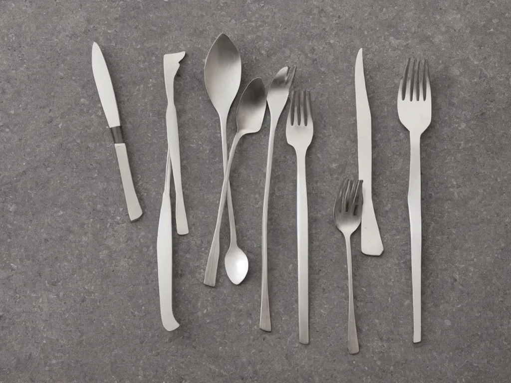 Prompt: impossible cutlery