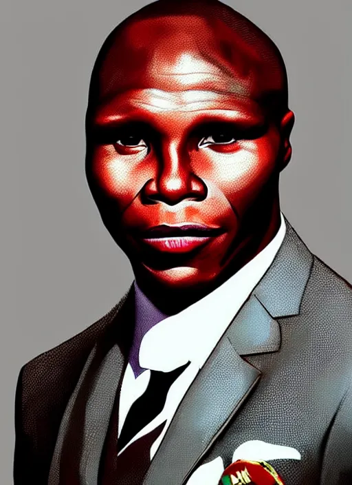 Prompt: chris eubank sr portrait, simply the best intricate, elegant, highly detailed, digital painting, artstation, concept art, smooth, sharp focus, illustration,