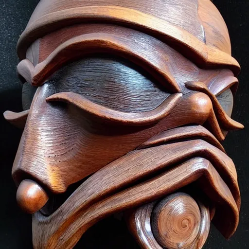 Image similar to illithid wooden mask