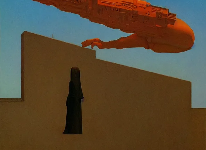 Prompt: love and power, science fiction, Edward Hopper and James Gilleard, Zdzislaw Beksinski highly detailed
