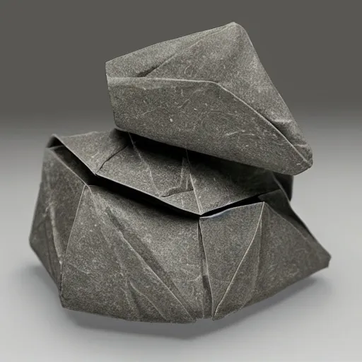 Image similar to origami stone