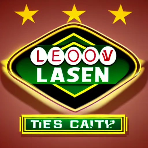 Prompt: online casino logo, las vegas, in the style of gta v