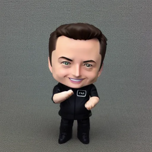 Prompt: elon musk as nendoroid, kodak film