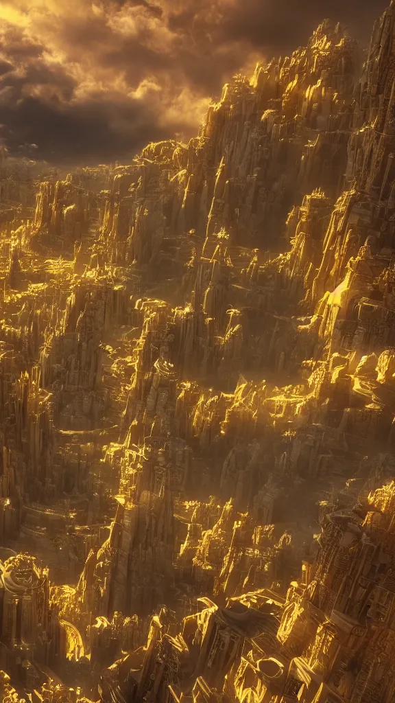 Prompt: magical cloud city, beautiful, intricate, detailed, golden light, 3 d animated movie frame, 8 k