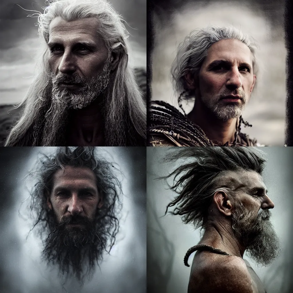 Image similar to male god svarog portrait, slavic mythology, ethereal, national geographic award winning photo by annie leibovitz, 8k, epic, high detailed, epic, 8k, atmospheric lighting, extreme detail, photorelism, cinematic, 16:24, ethereal, ultra realistic, dramatic lighting, rim light