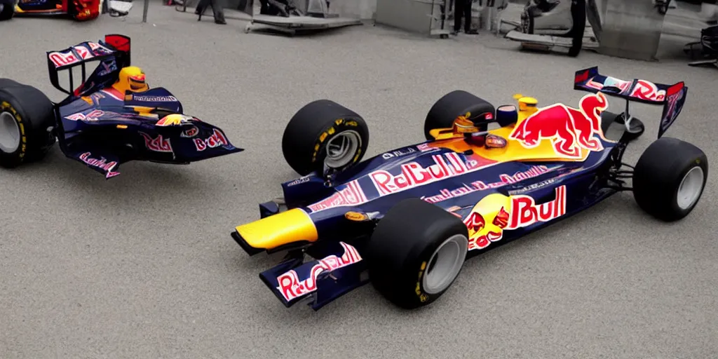 Image similar to Red Bull f1 car built in 1984