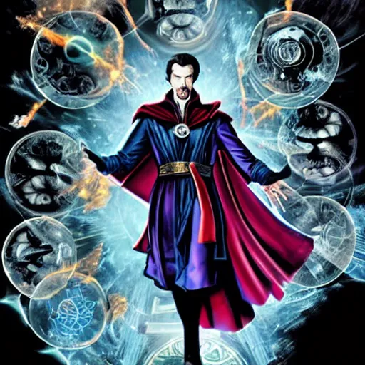 Prompt: doctor strange in the multiverse of madness