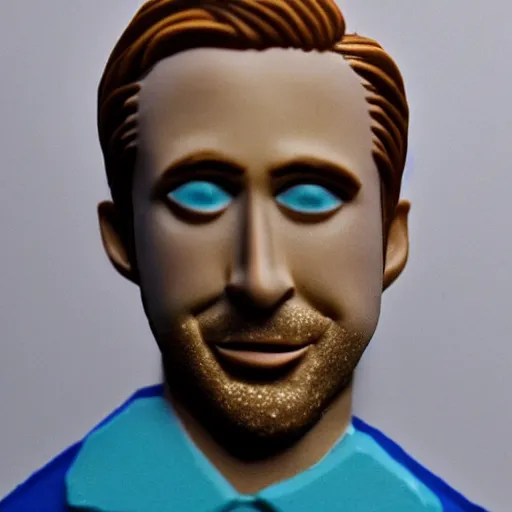 Image similar to plasticine ryan gosling