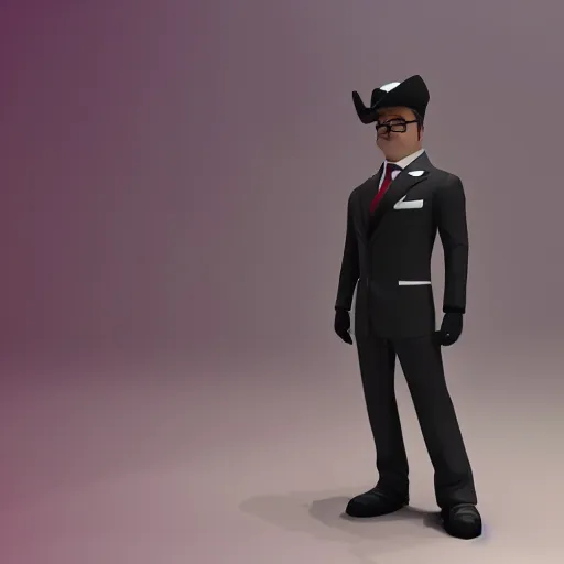 Prompt: kingsman the secret service agents cartoon style octane rendered