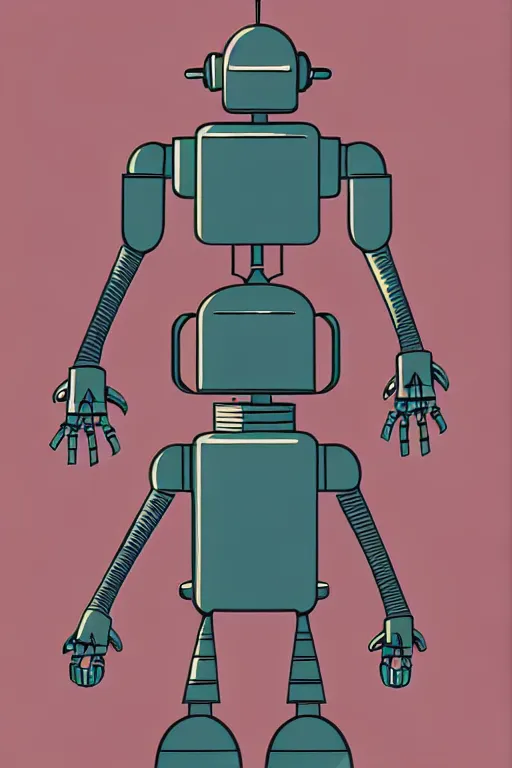 Image similar to 1 9 5 0 s retro future robot android valkery. muted colors. by jean - baptiste