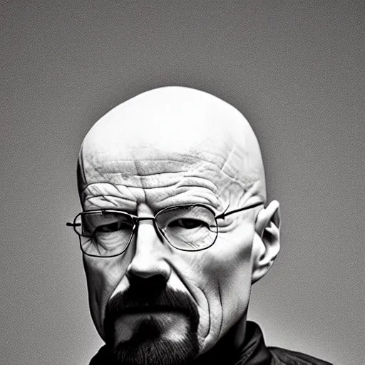 Prompt: walter white as a pile of white flour, photoreal, natural lighting