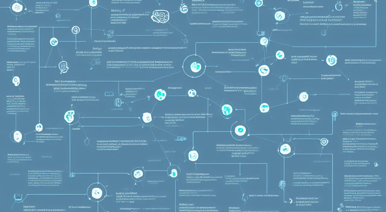 Prompt: a blockchain made from water, infographic, diagram,