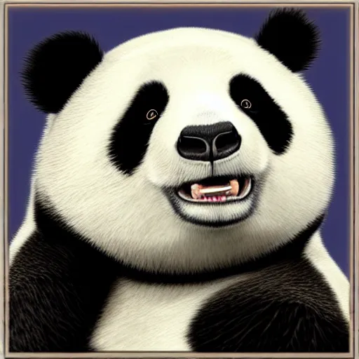 Prompt: “ ultra realistic horrifying panda staring into the abyss ”