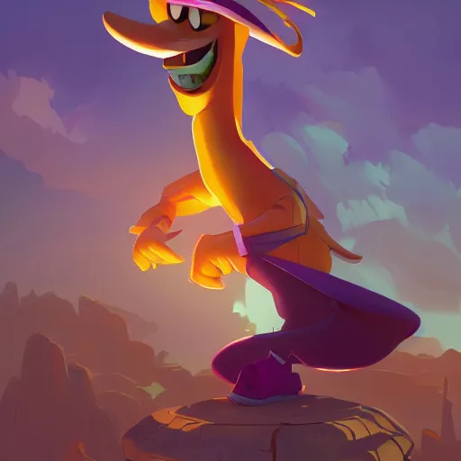 Image similar to hero world darkwing duck, behance hd by jesper ejsing, by rhads, makoto shinkai and lois van baarle, ilya kuvshinov, rossdraws global illumination