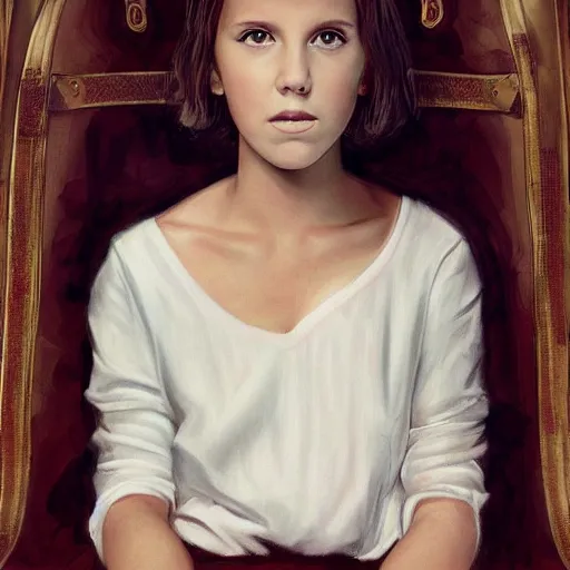 Prompt: epic portrait of millie bobby brown