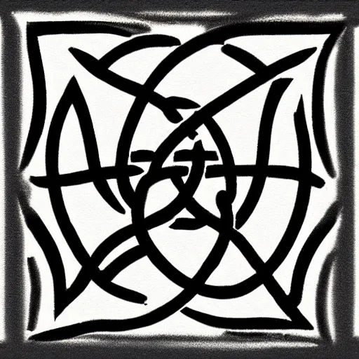 Image similar to abstract logo, b shaped triquetra