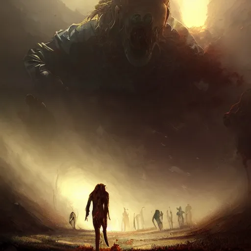 Image similar to zombie apocalypse by jessica rossier, detailed