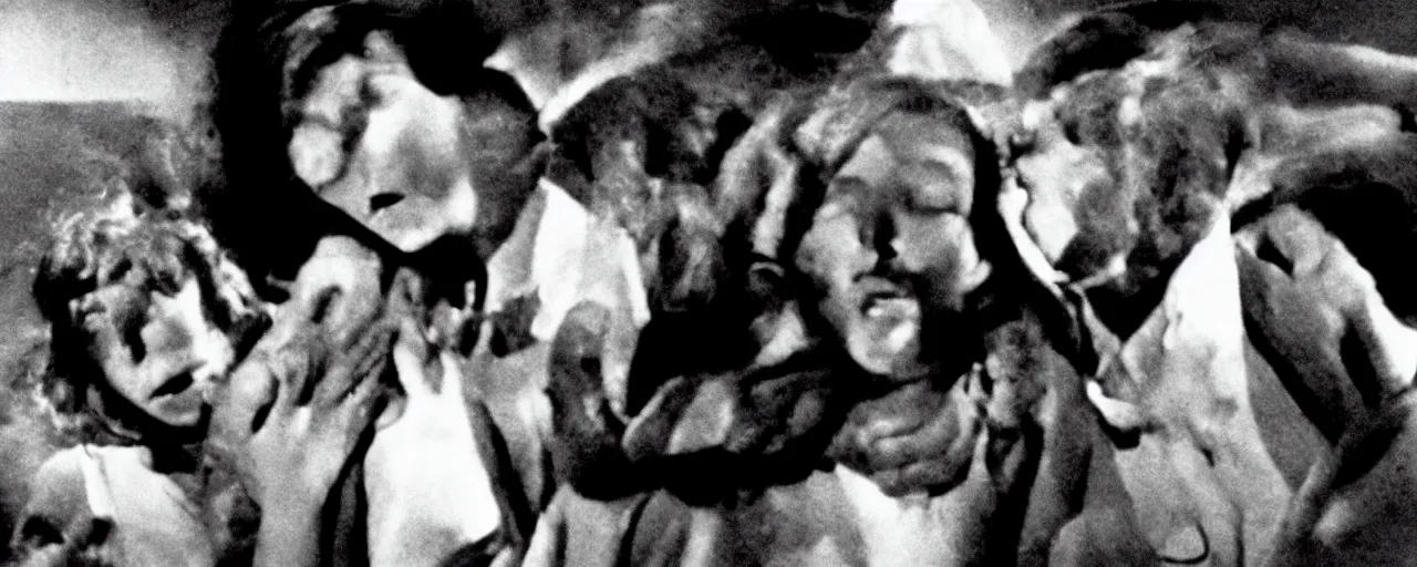 Image similar to invasion of the body snatchers from 1920 by walter murnau, black and white, cinestill,