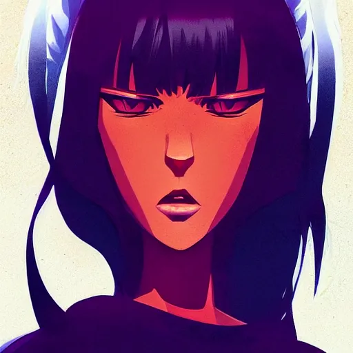 Image similar to face icon stylized minimalist bleach, loftis, cory behance hd by jesper ejsing, by rhads, makoto shinkai and lois van baarle, ilya kuvshinov, rossdraws global illumination