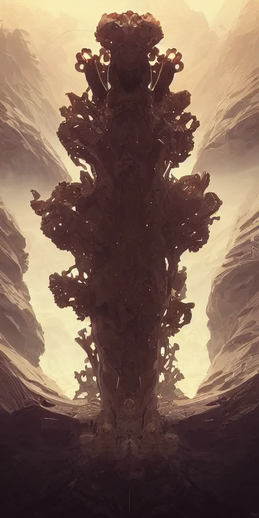 Image similar to symmetry! fractal abstract alien landscape, apex legends, epic lighting, sketch illustration, ultra detailed, art by artgerm and greg rutkowski and alphonse mucha