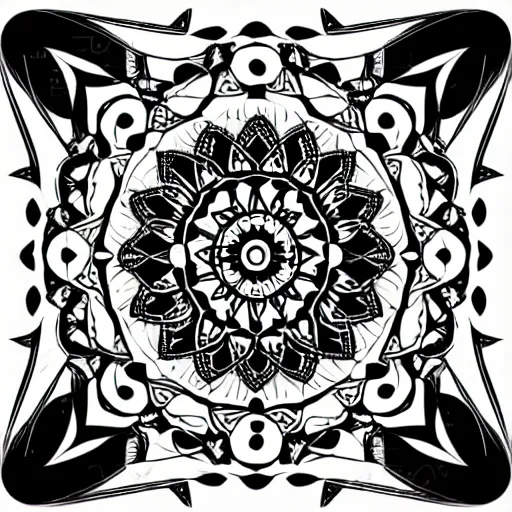 Prompt: mandala, vector art, detailed