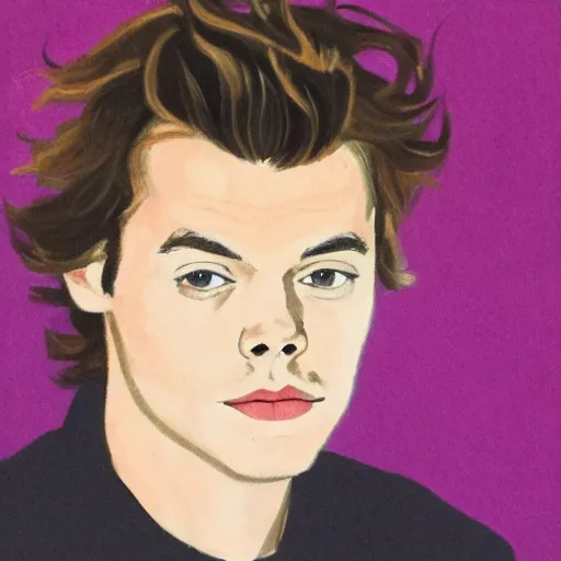 Prompt: portrait of Harry Styles