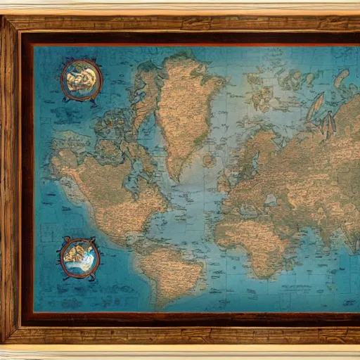 Image similar to horizon forbidden west map, painting