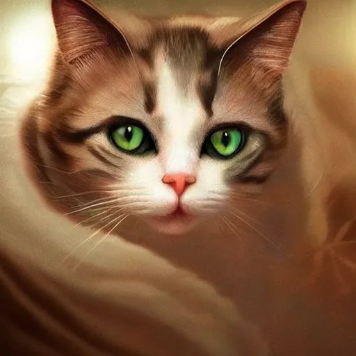 Image similar to the most amazing dream you ever had about botanical white girl cat portrait, hyper realistic, ambient lighting, concept art, intricate, hyper detailed, smooth, dynamic volumetric lighting, octane, cinematic