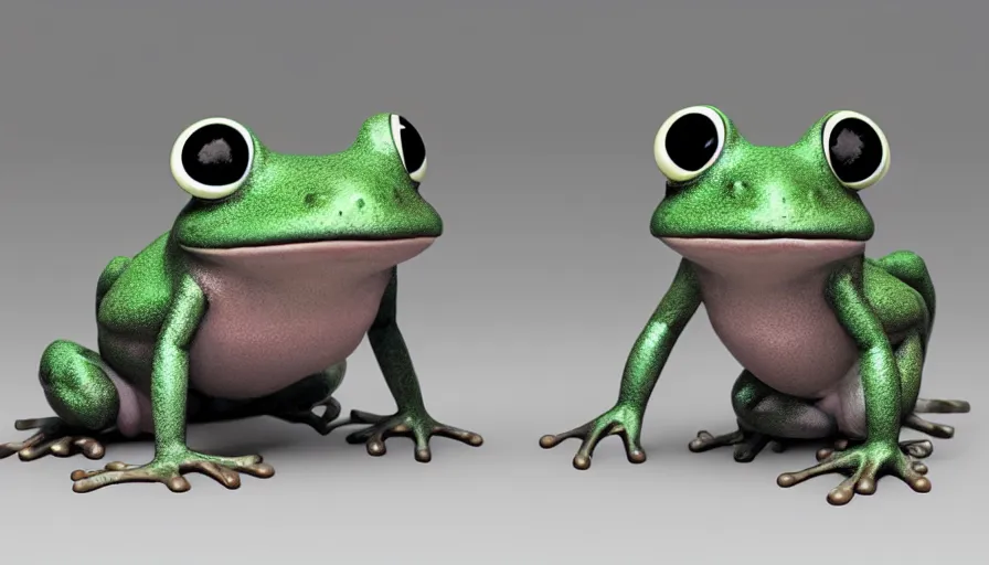 Prompt: very very very cute fur frogs by Max Kostenko and Bobby Chiu, disney, pixar, MPC, Framestore, character design for animation, video game character, cute, adorable, uplight, a lineup of characters, big disney eyes, symmetrical eyes, cuteness, 3d render, octane rendered, highly detailed, cinematic lightning, rendered by maya and houdini, highly detailed, unreal engine, Trending on Artstation, octane render, 4k, 8k, HD, oil on Canvas by Elena Zhurikhina and Goro Fujita and Charlie Bowater