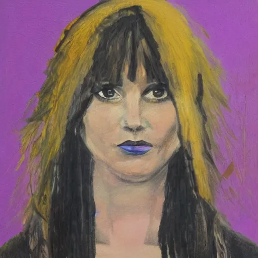 Prompt: portrait of singer emma shapplin, expressive inherent theme, by master artist