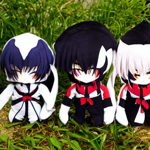 Prompt: touken ranbu plushies