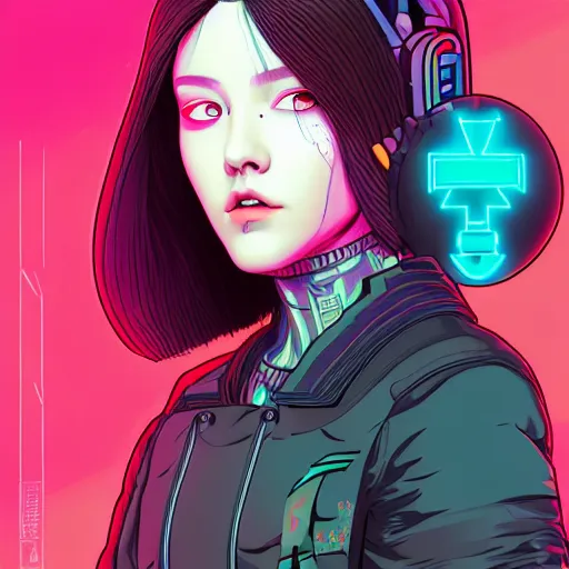 portrait painting of a cyberpunk hacker olivia hye | Stable Diffusion