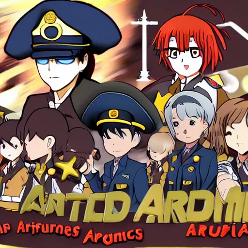 Prompt: anime armed forces