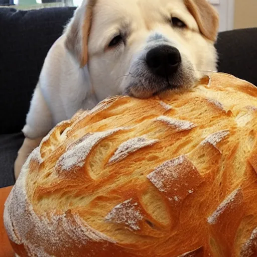 Prompt: bread dog