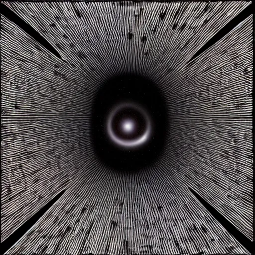 Image similar to stereogram of black hole