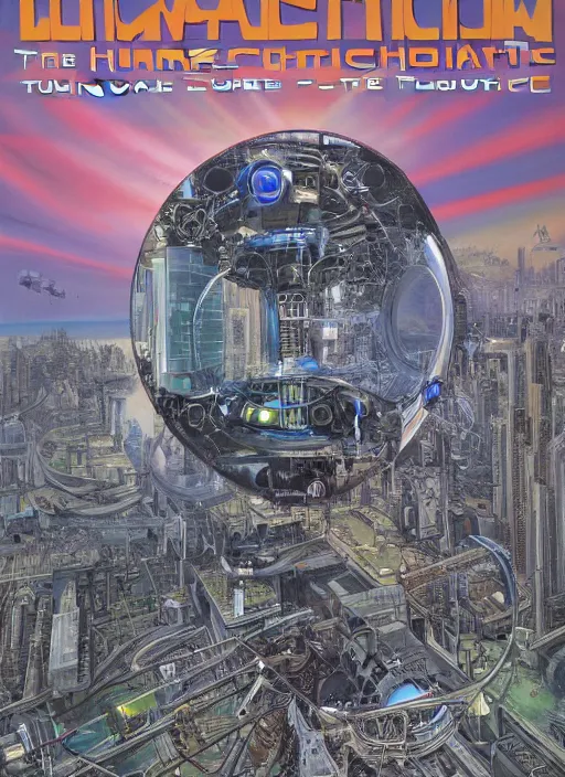 Image similar to artistic depiction of the future of the human civilization and technology, by deodato, mike, highly detailed, futuristic, sophisticated, mesmerizing, technological, prediction of the future