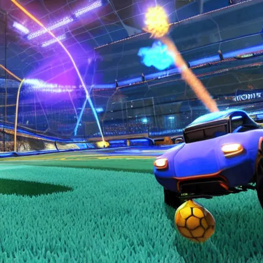 Image similar to a dodo in rocket league, 8 k, high details, teaser trailer footage