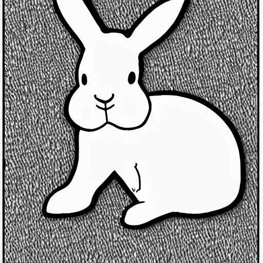 Prompt: bunny rabbit coloring pages