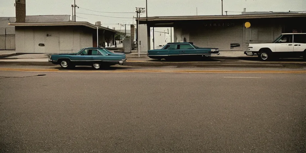 Image similar to empty kansas street photography by william eggleston and stephen shore en 1 9 7 8